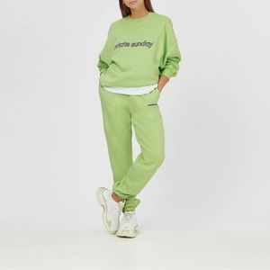 ROTATE Birger Christensen Sunday Lime Green women Sweats XS set Iris & Mimi